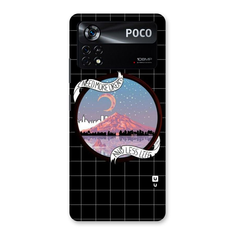More Dreams Back Case for Poco X4 Pro 5G