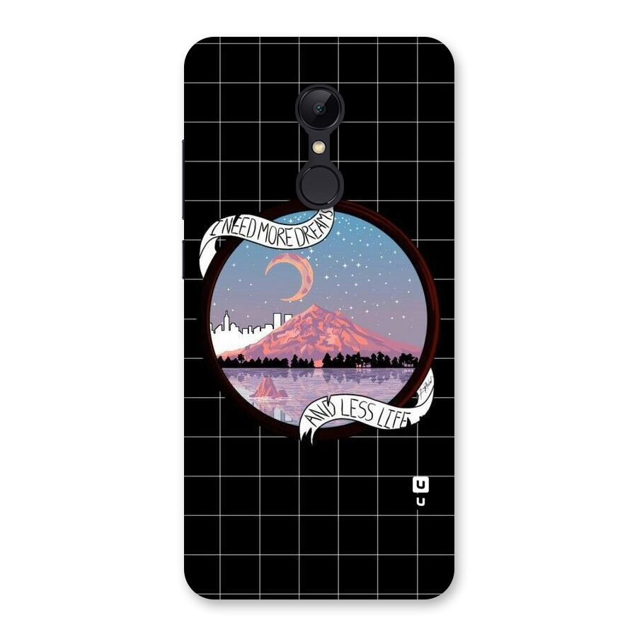 More Dreams Back Case for Redmi 5