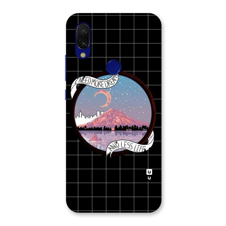 More Dreams Back Case for Redmi 7