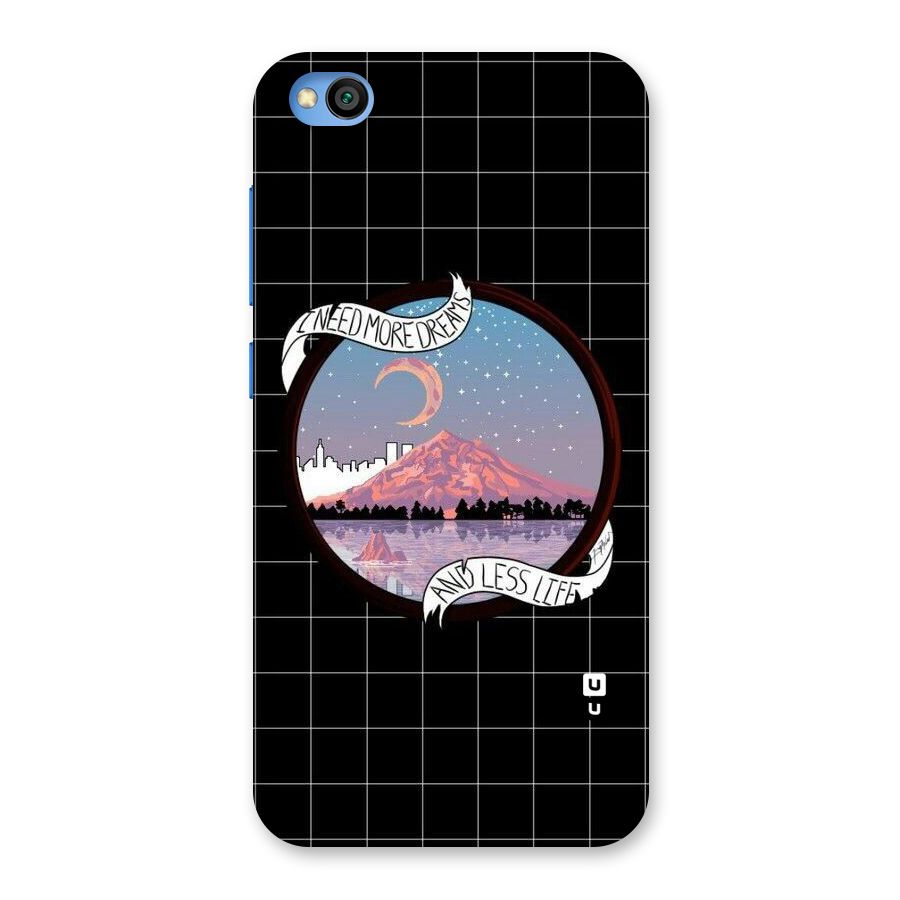 More Dreams Back Case for Redmi Go