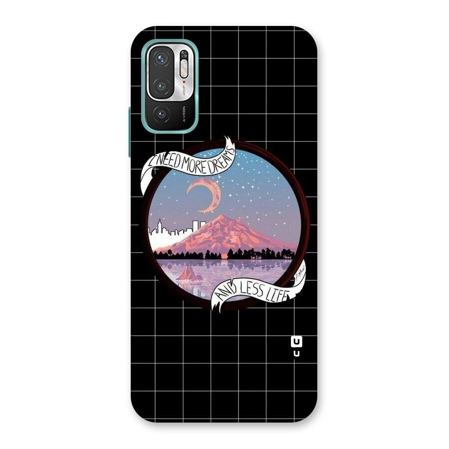 More Dreams Back Case for Redmi Note 10T 5G
