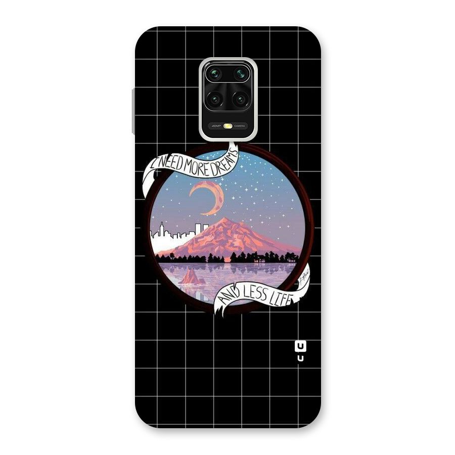 More Dreams Back Case for Redmi Note 9 Pro