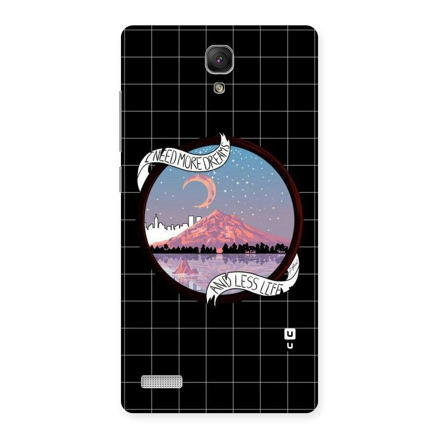 More Dreams Back Case for Redmi Note Prime