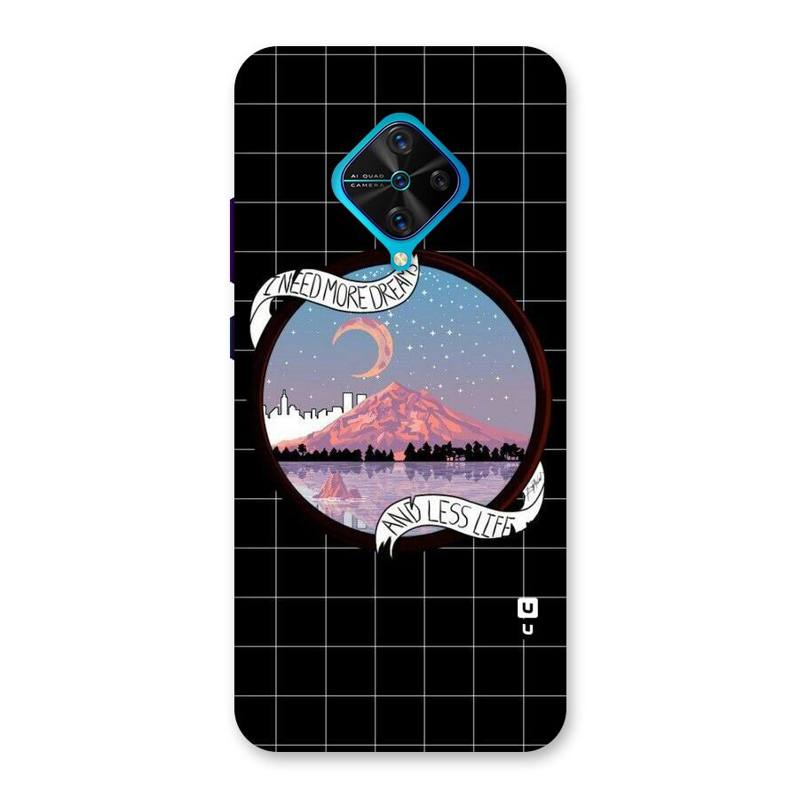 More Dreams Back Case for Vivo S1 Pro