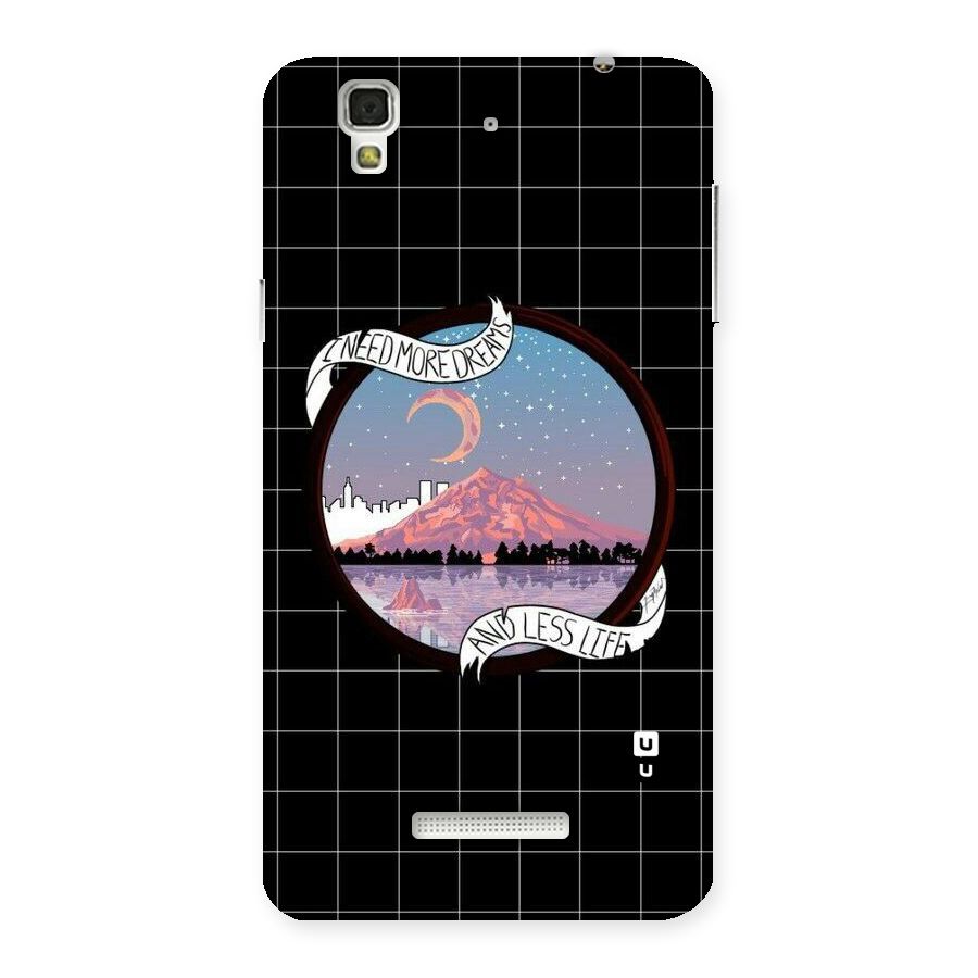 More Dreams Back Case for Yu Yureka