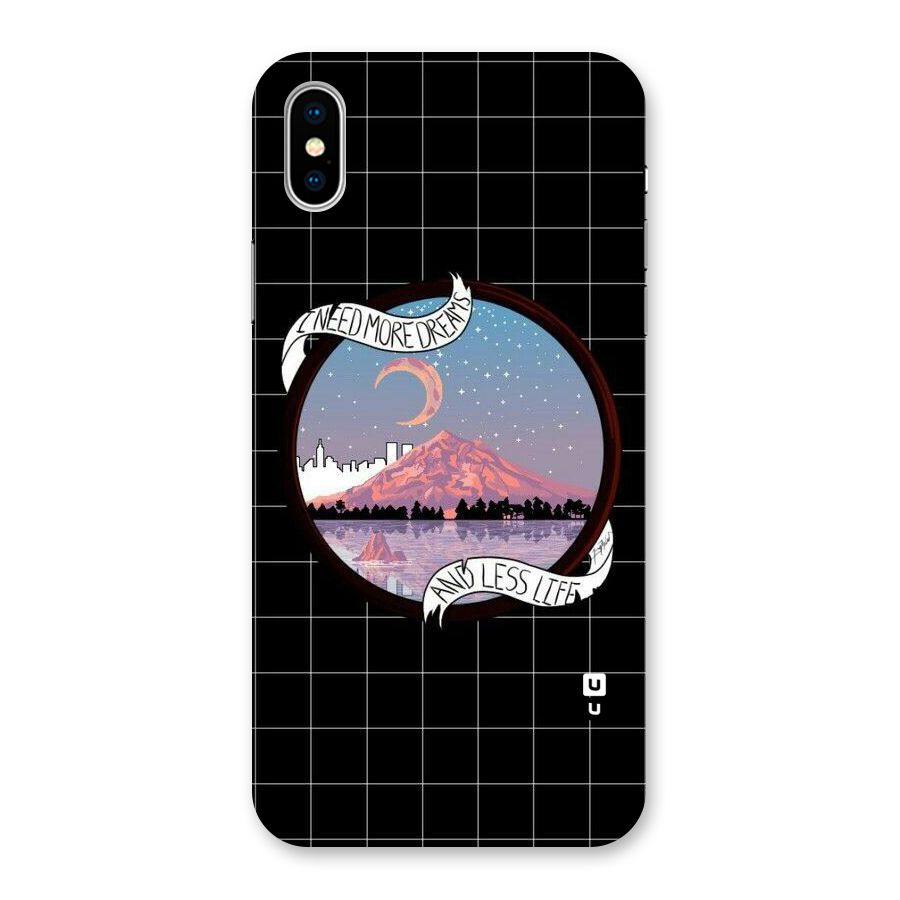 More Dreams Back Case for iPhone XS