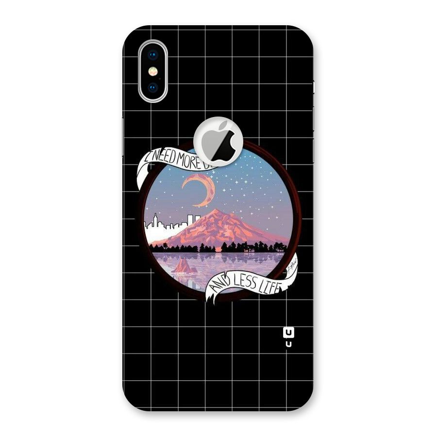 More Dreams Back Case for iPhone XS Logo Cut