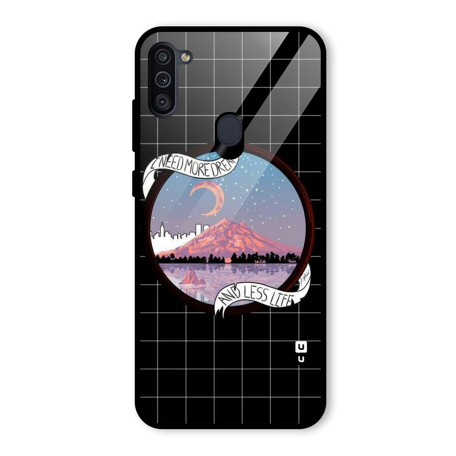 More Dreams Glass Back Case for Galaxy M11