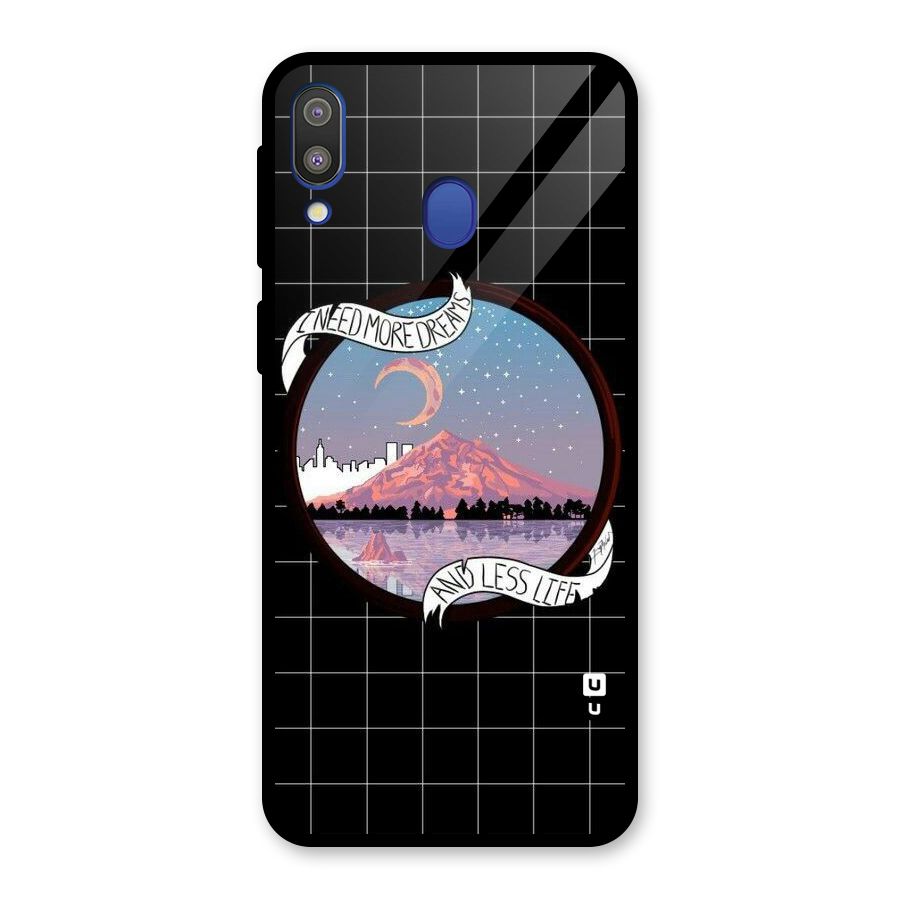 More Dreams Glass Back Case for Galaxy M20