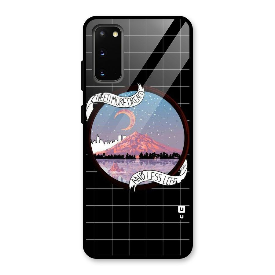 More Dreams Glass Back Case for Galaxy S20