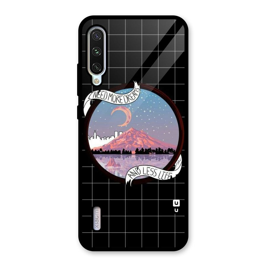 More Dreams Glass Back Case for Mi A3