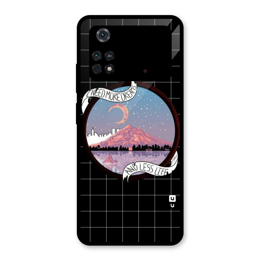 More Dreams Glass Back Case for Poco M4 Pro 4G