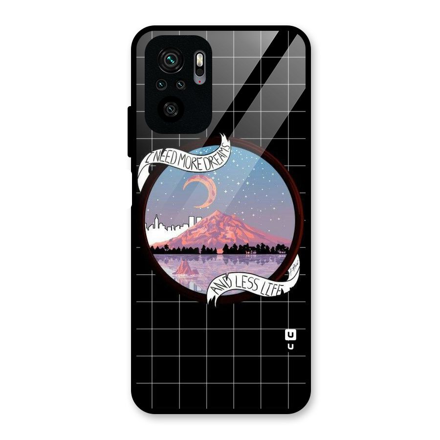 More Dreams Glass Back Case for Redmi Note 10S