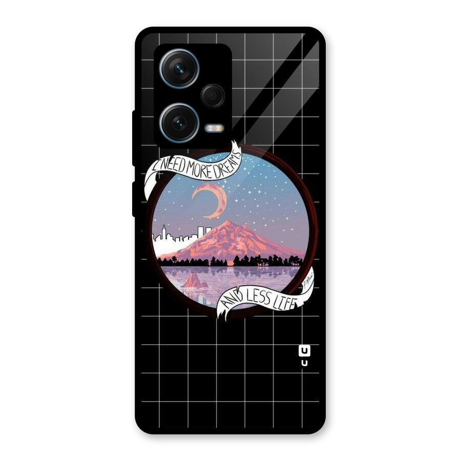 More Dreams Glass Back Case for Redmi Note 12 Pro Plus 5G