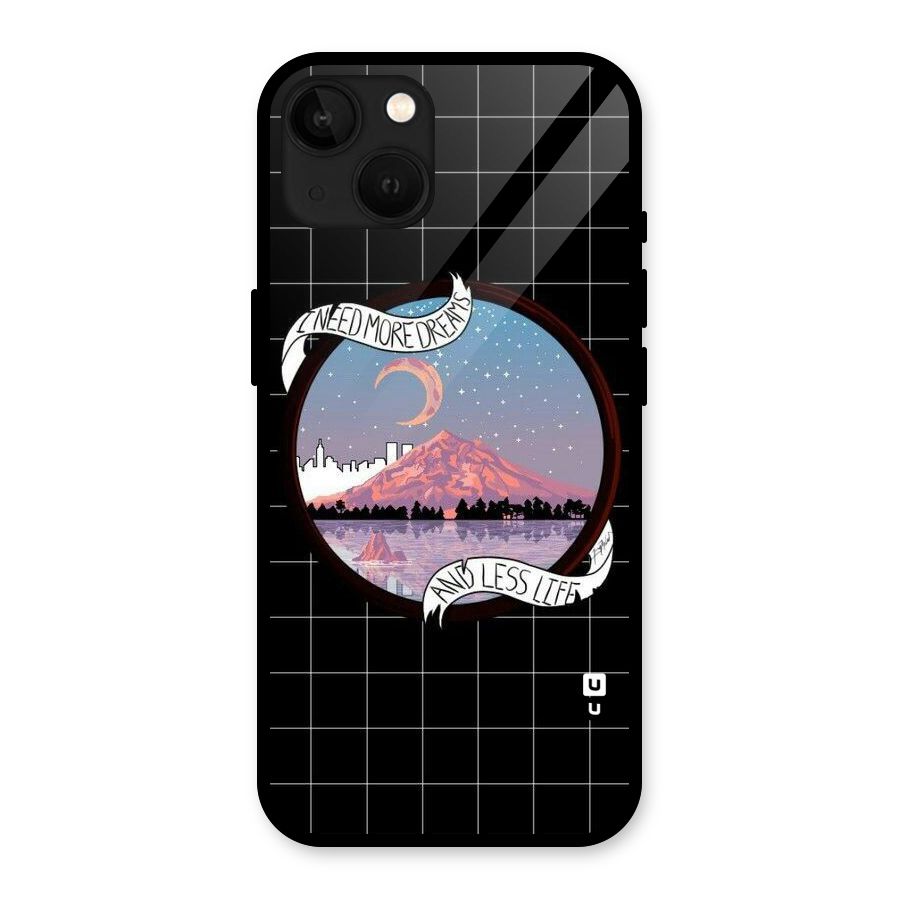 More Dreams Glass Back Case for iPhone 13