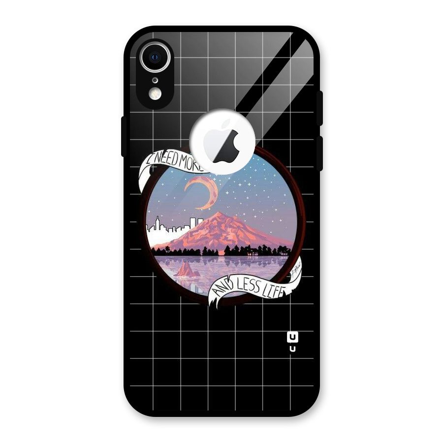 More Dreams Glass Back Case for iPhone XR Logo Cut