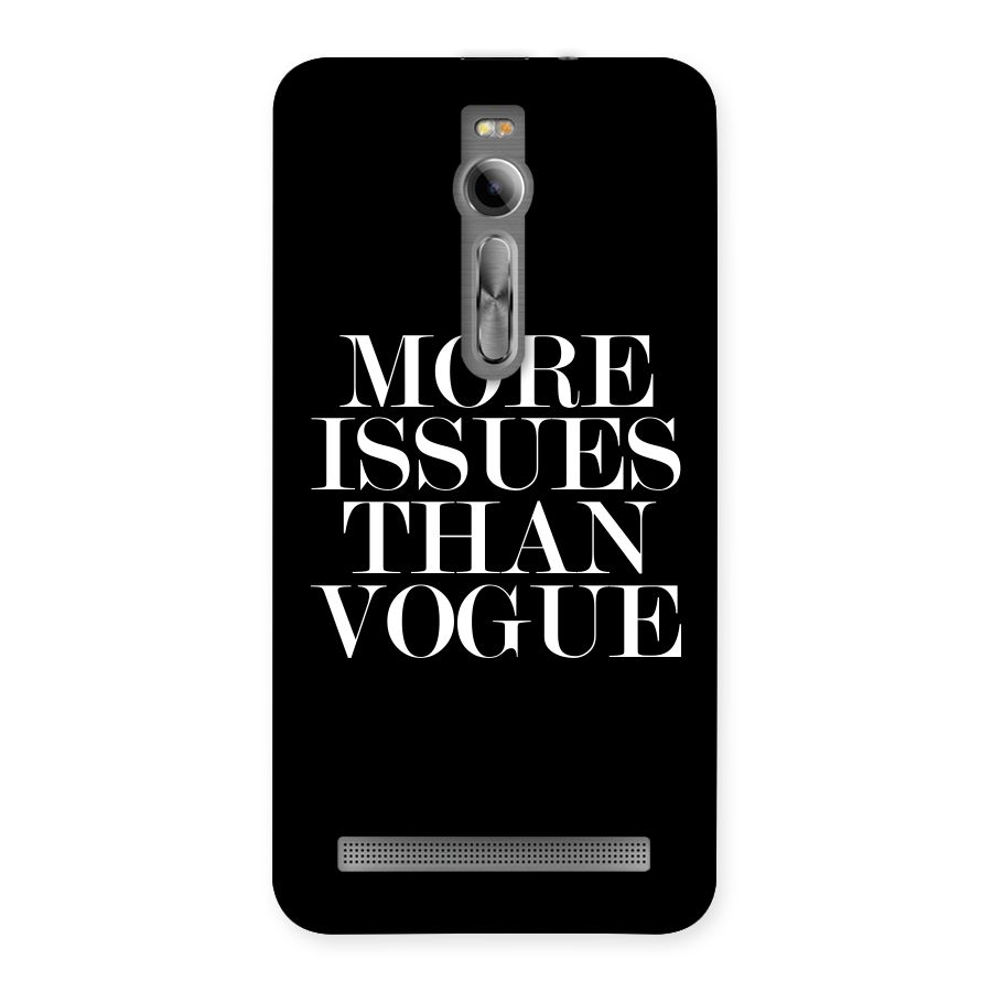 More Issues than Vogue (Black) Back Case for Asus Zenfone 2