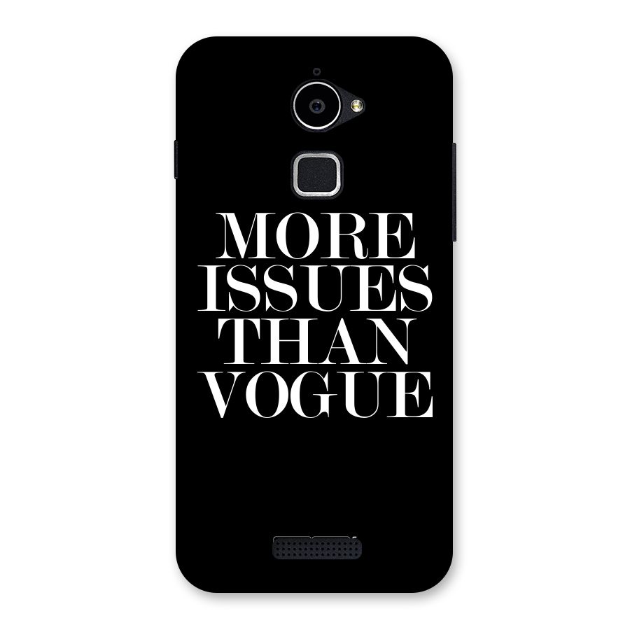 More Issues than Vogue (Black) Back Case for Coolpad Note 3 Lite
