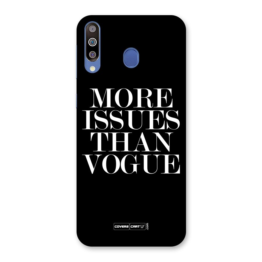 More Issues than Vogue (Black) Back Case for Galaxy M30