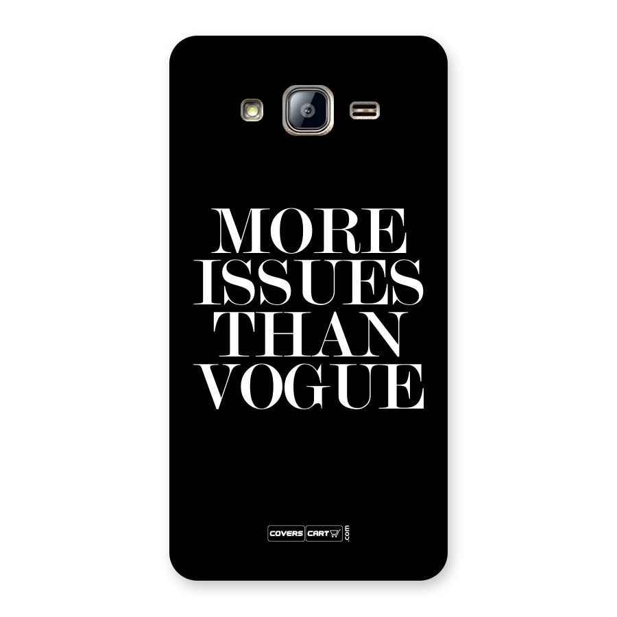 More Issues than Vogue (Black) Back Case for Galaxy On5