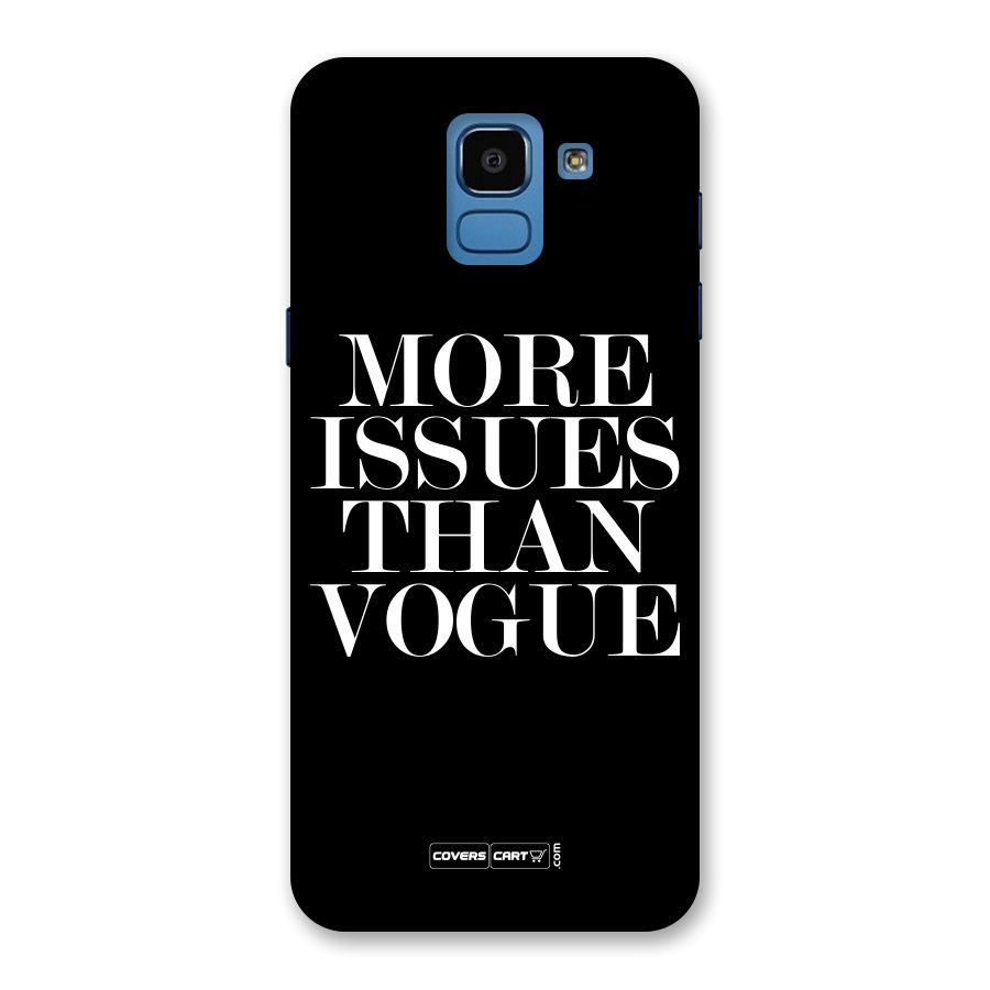 More Issues than Vogue (Black) Back Case for Galaxy On6