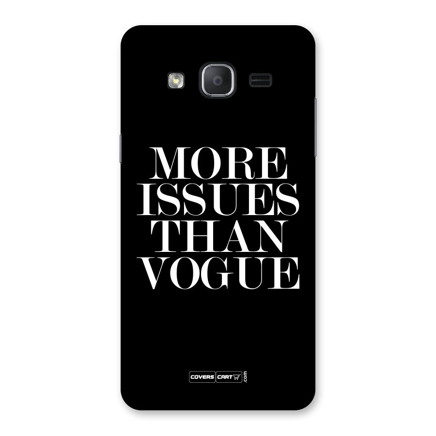 More Issues than Vogue (Black) Back Case for Galaxy On7 2015