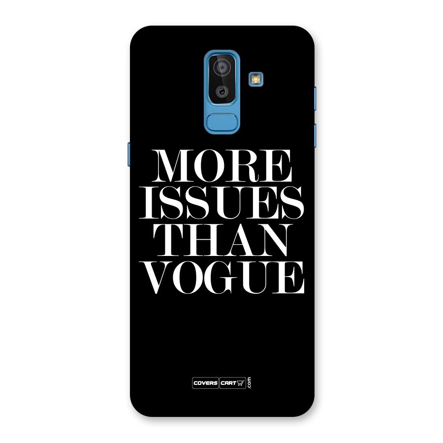 More Issues than Vogue (Black) Back Case for Galaxy On8 (2018)