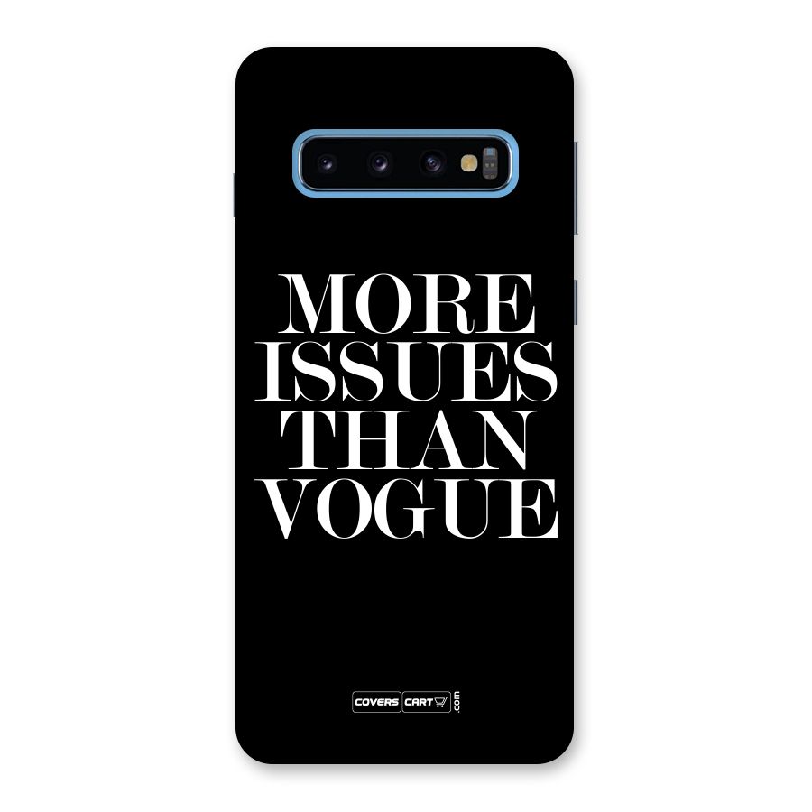 More Issues than Vogue (Black) Back Case for Galaxy S10