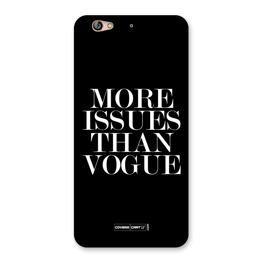 More Issues than Vogue (Black) Back Case for Gionee S6