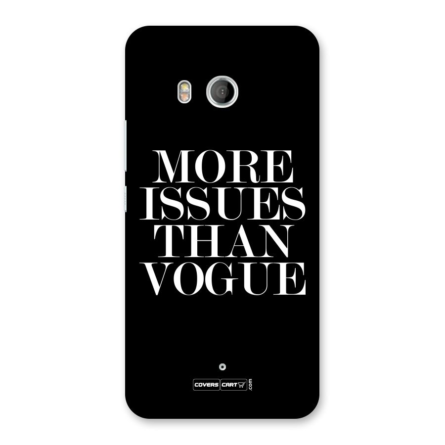 More Issues than Vogue (Black) Back Case for HTC U11
