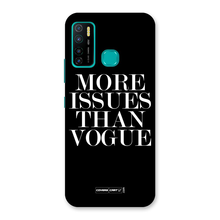 More Issues than Vogue (Black) Back Case for Infinix Hot 9 Pro