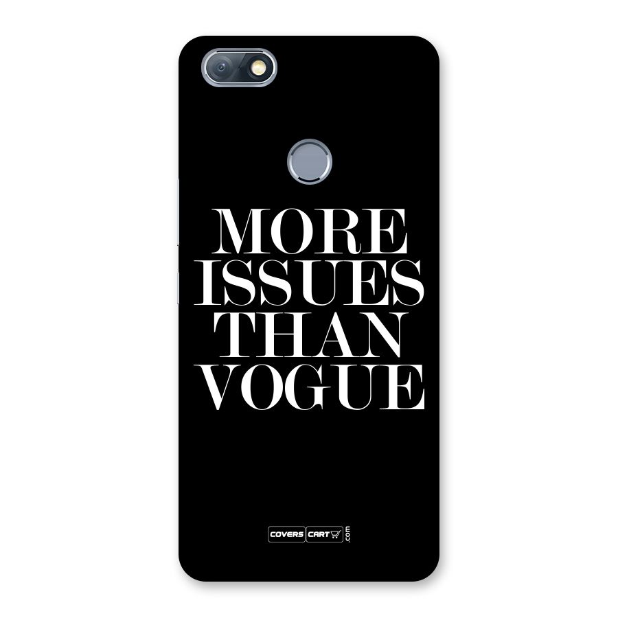 More Issues than Vogue (Black) Back Case for Infinix Note 5