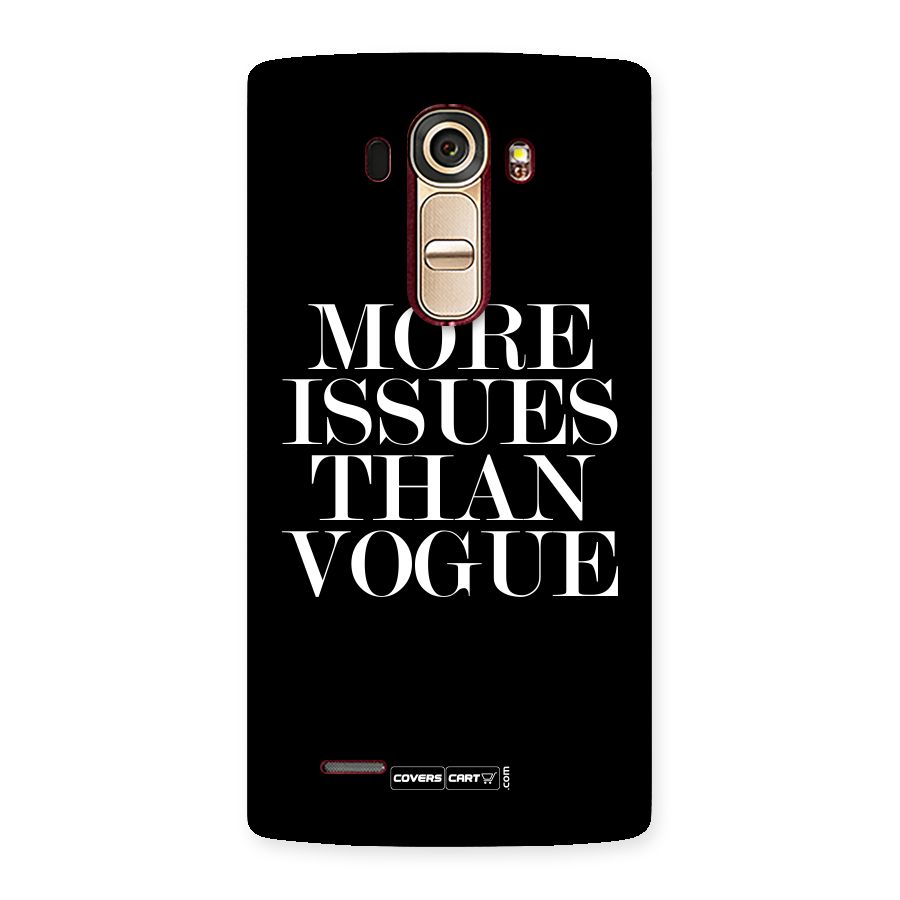 More Issues than Vogue (Black) Back Case for LG G4