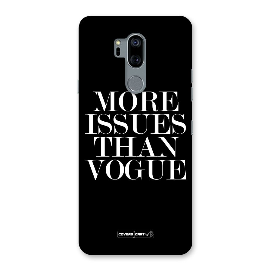 More Issues than Vogue (Black) Back Case for LG G7
