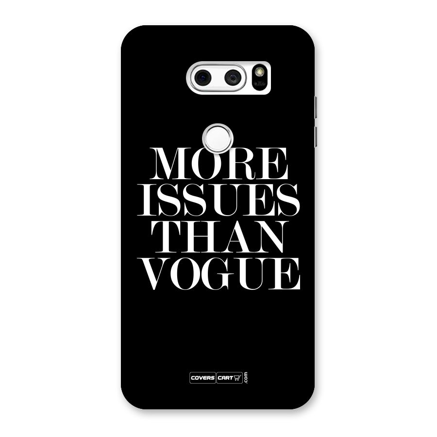 More Issues than Vogue (Black) Back Case for LG V30