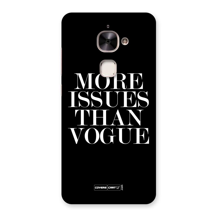 More Issues than Vogue (Black) Back Case for Le 2
