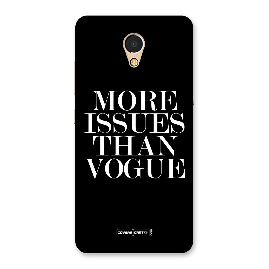 More Issues than Vogue (Black) Back Case for Lenovo P2