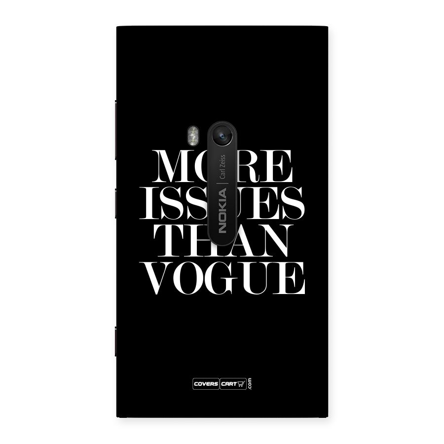 More Issues than Vogue (Black) Back Case for Lumia 920