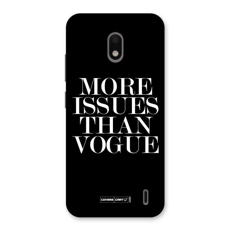 More Issues than Vogue (Black) Back Case for Nokia 2.2