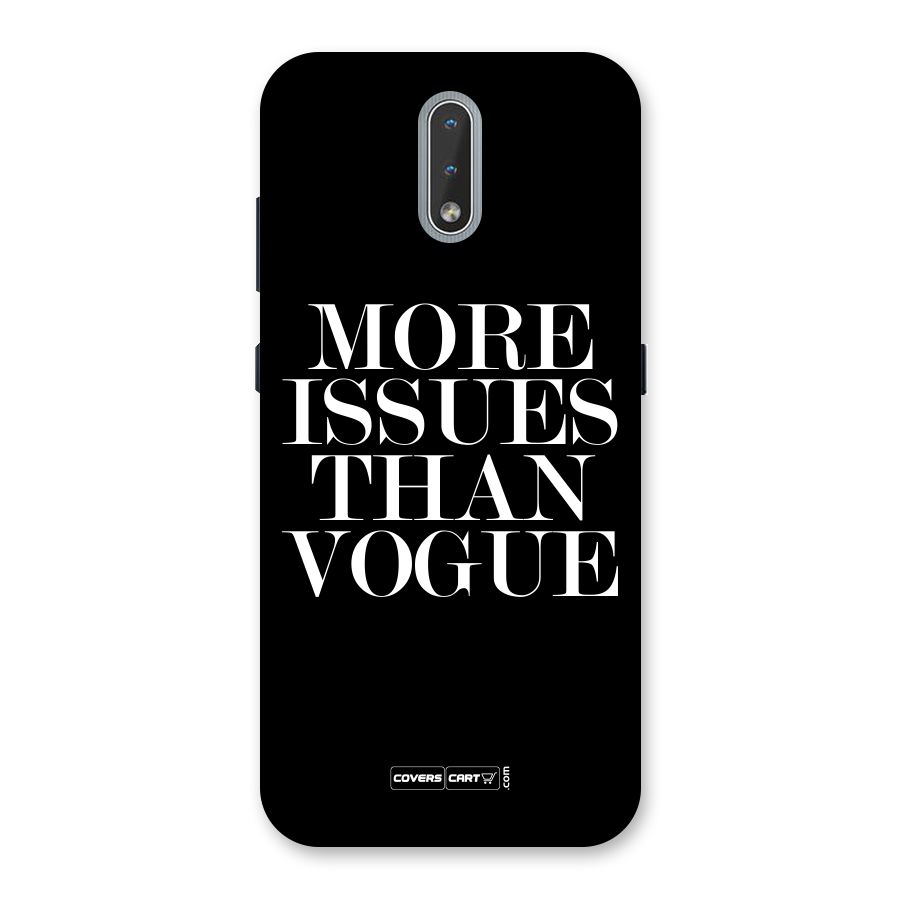 More Issues than Vogue (Black) Back Case for Nokia 2.3