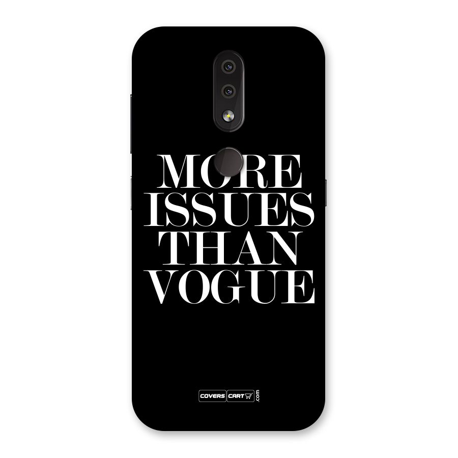 More Issues than Vogue (Black) Back Case for Nokia 4.2