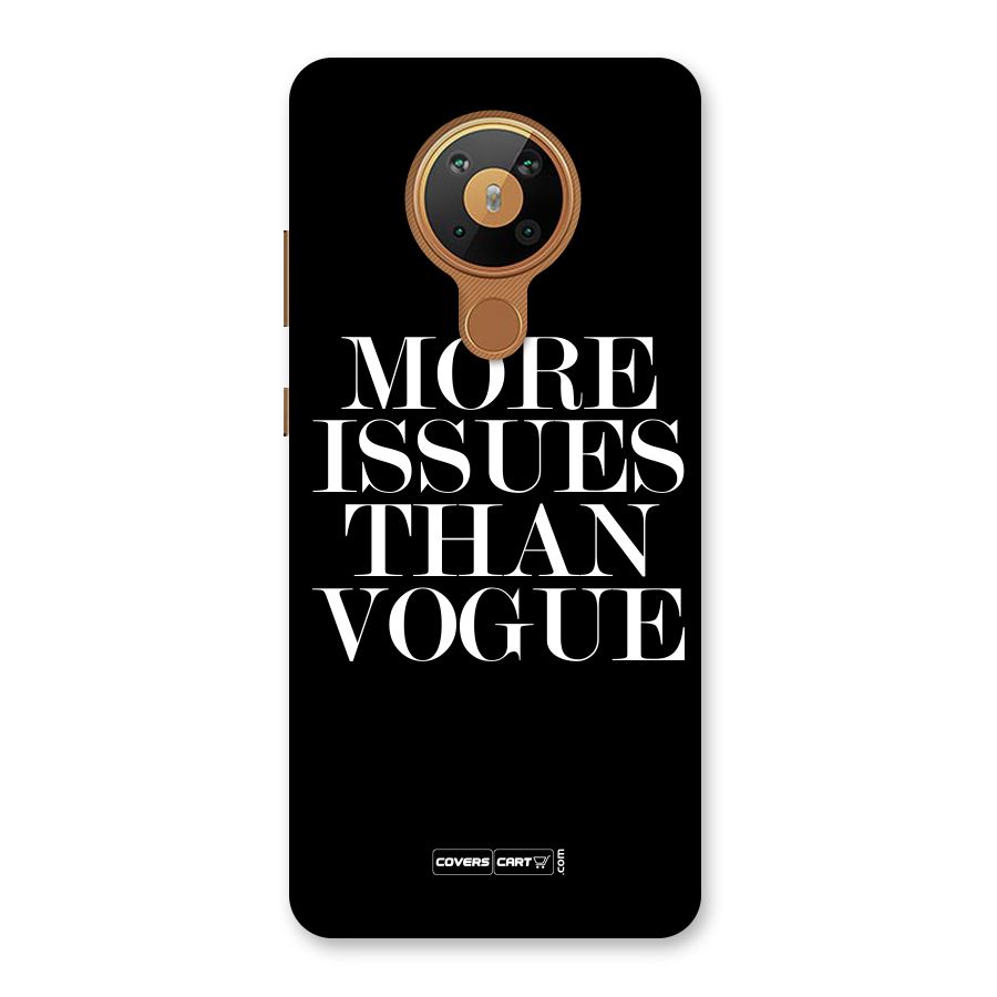 More Issues than Vogue (Black) Back Case for Nokia 5.3