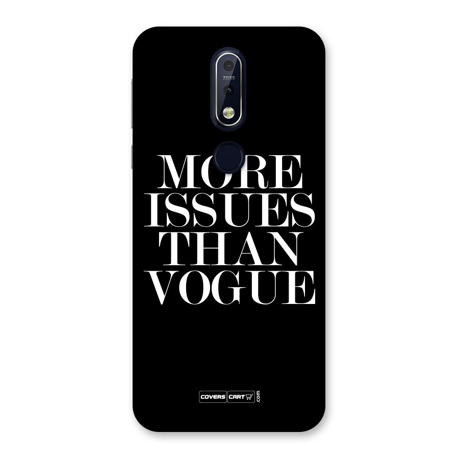 More Issues than Vogue (Black) Back Case for Nokia 7.1