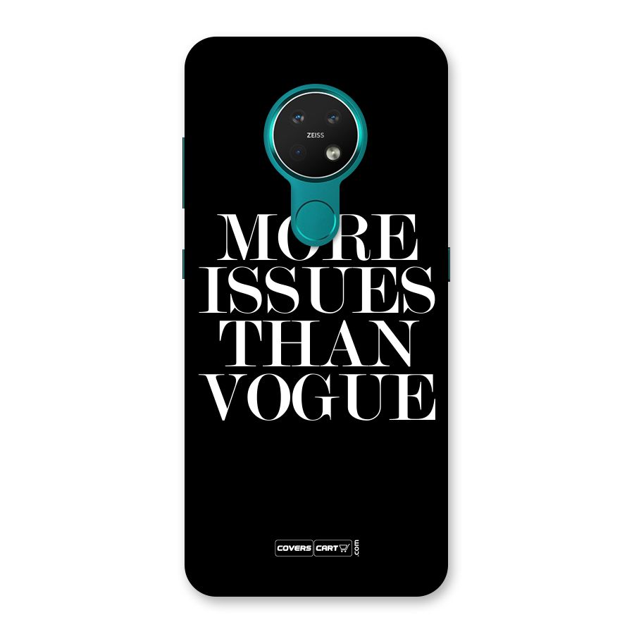 More Issues than Vogue (Black) Back Case for Nokia 7.2