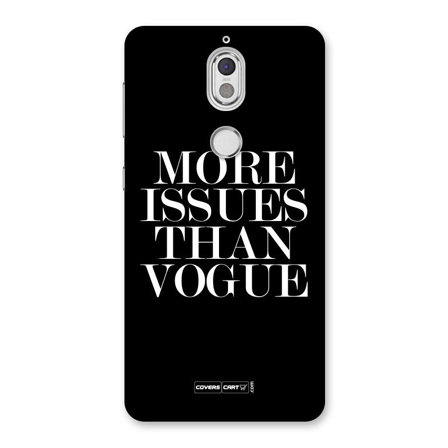 More Issues than Vogue (Black) Back Case for Nokia 7