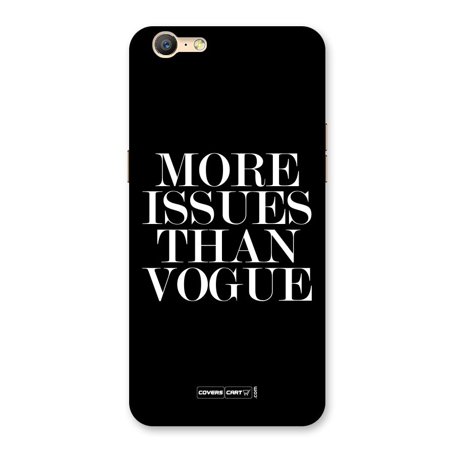 More Issues than Vogue (Black) Back Case for Oppo A39