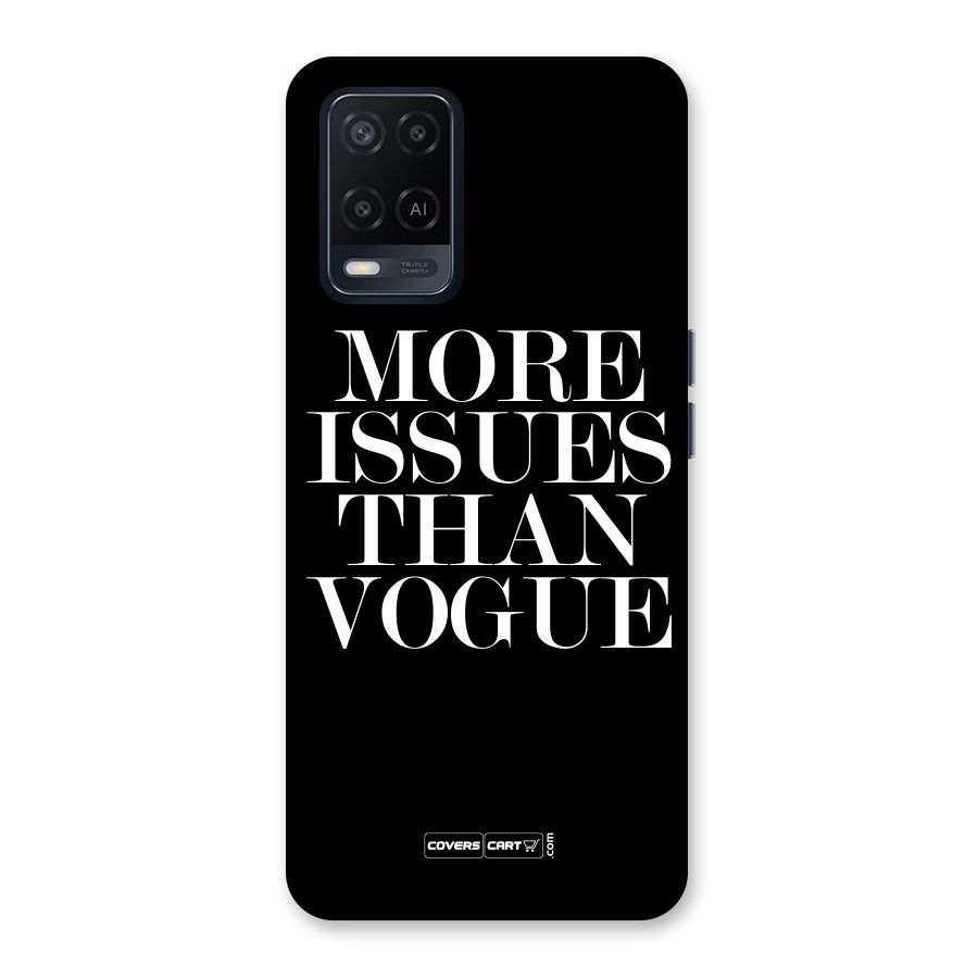 More Issues than Vogue (Black) Back Case for Oppo A54