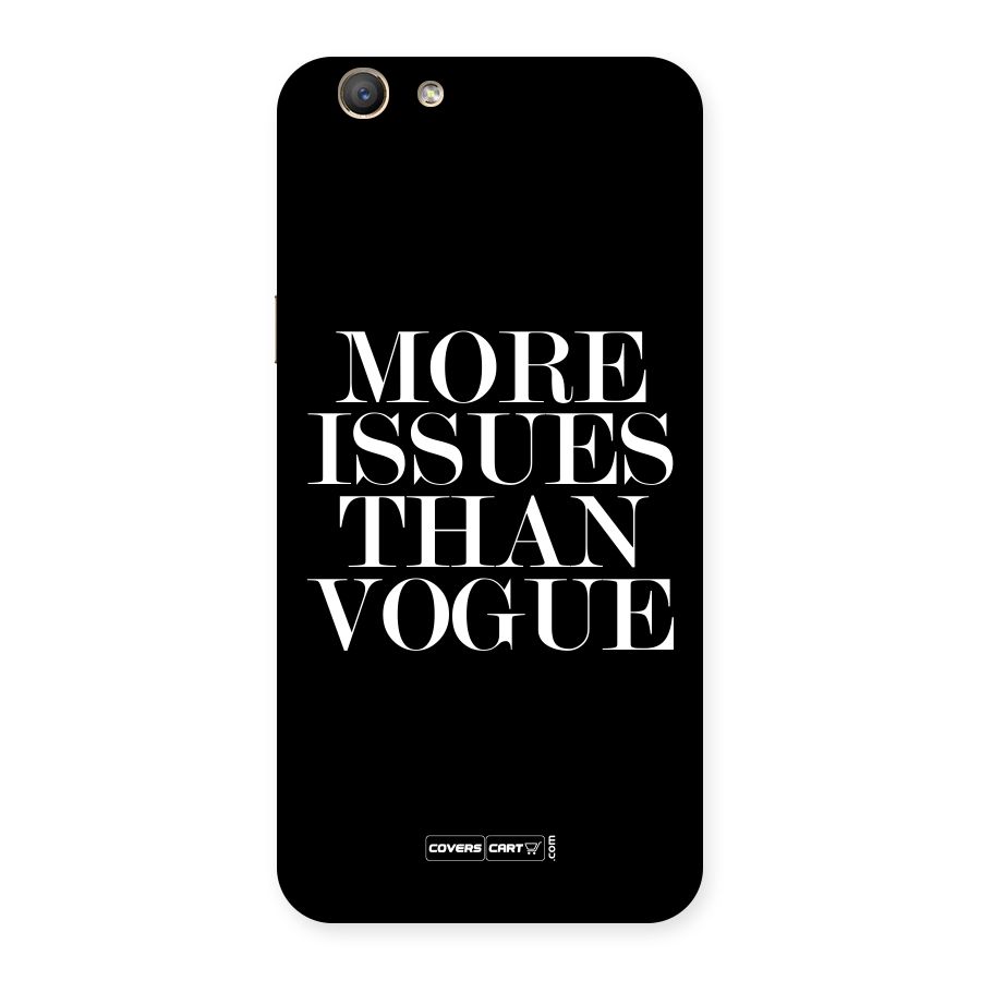 More Issues than Vogue (Black) Back Case for Oppo A59