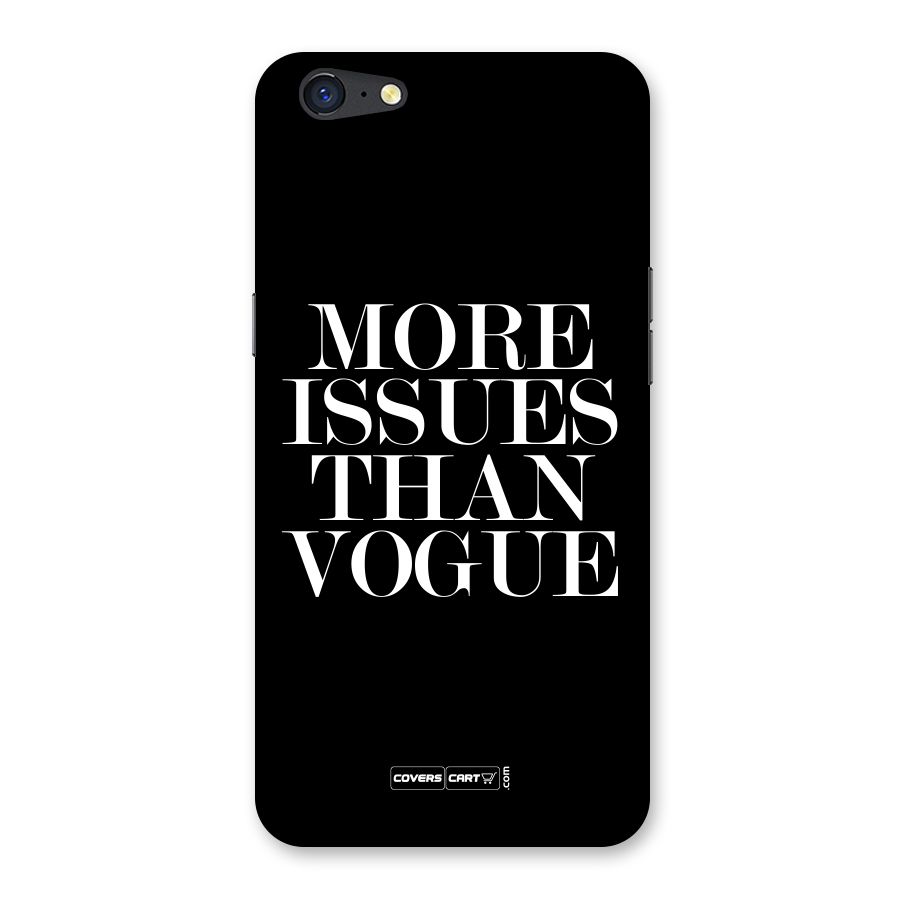 More Issues than Vogue (Black) Back Case for Oppo A71