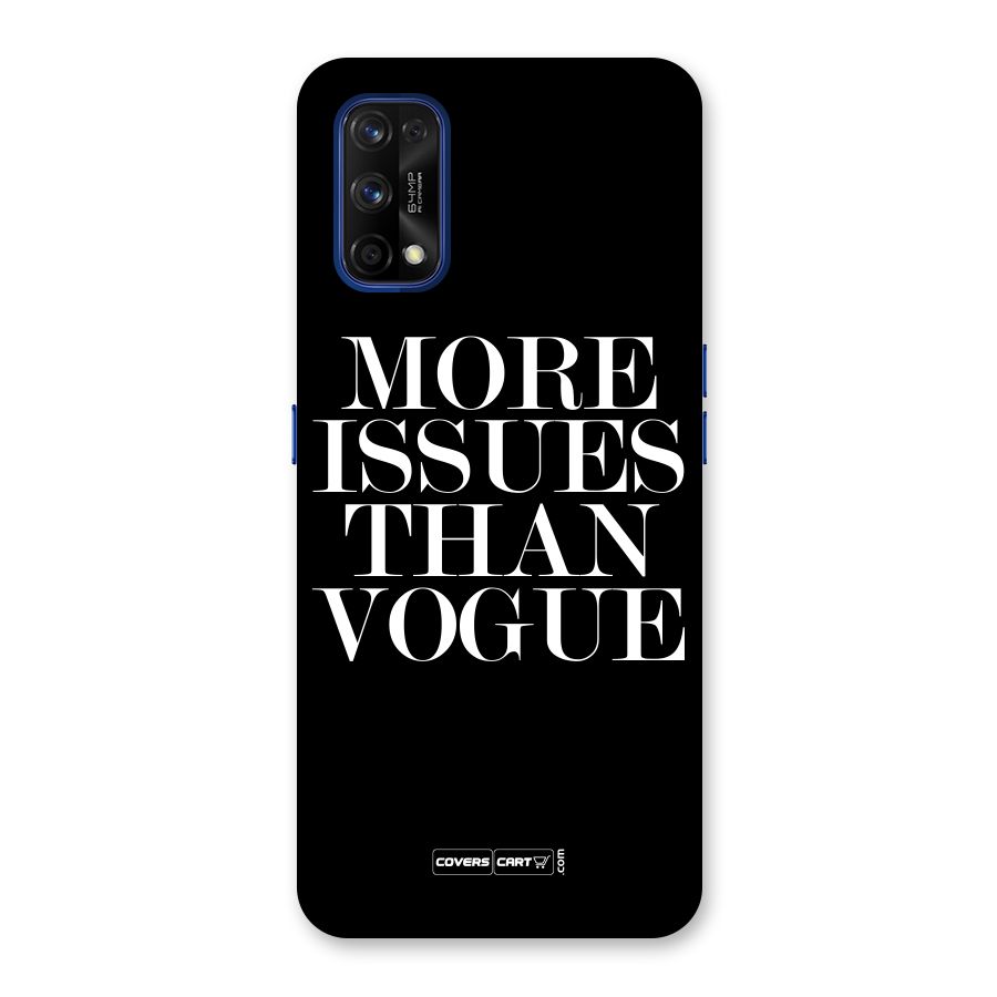 More Issues than Vogue (Black) Back Case for Realme 7 Pro
